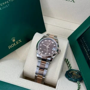 RLX Datejust m278271-0027/0028 Chocolate 31mm Dial Oyster Bracelet Watch