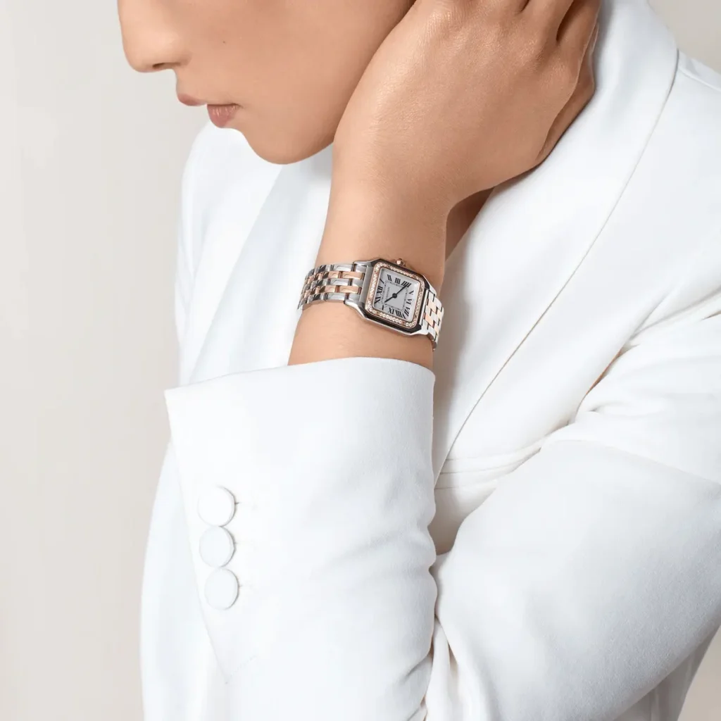 CARTIER PANTHERE Medium Model Rose Gold Mix Diamond W3PN0007 - United Luxury