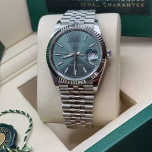 RLX Datejust 36mm 126234 Mint Green Dial Jubilee Bracelet Watch