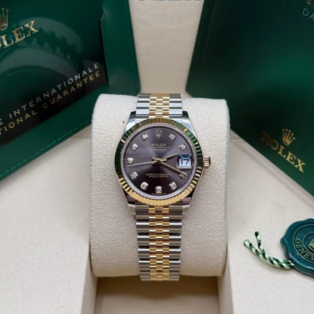 RLX Datejust m278273-0021/0022 31mm Dark Grey Dial Stainless Steel and Yellow Gold Oyster Watch