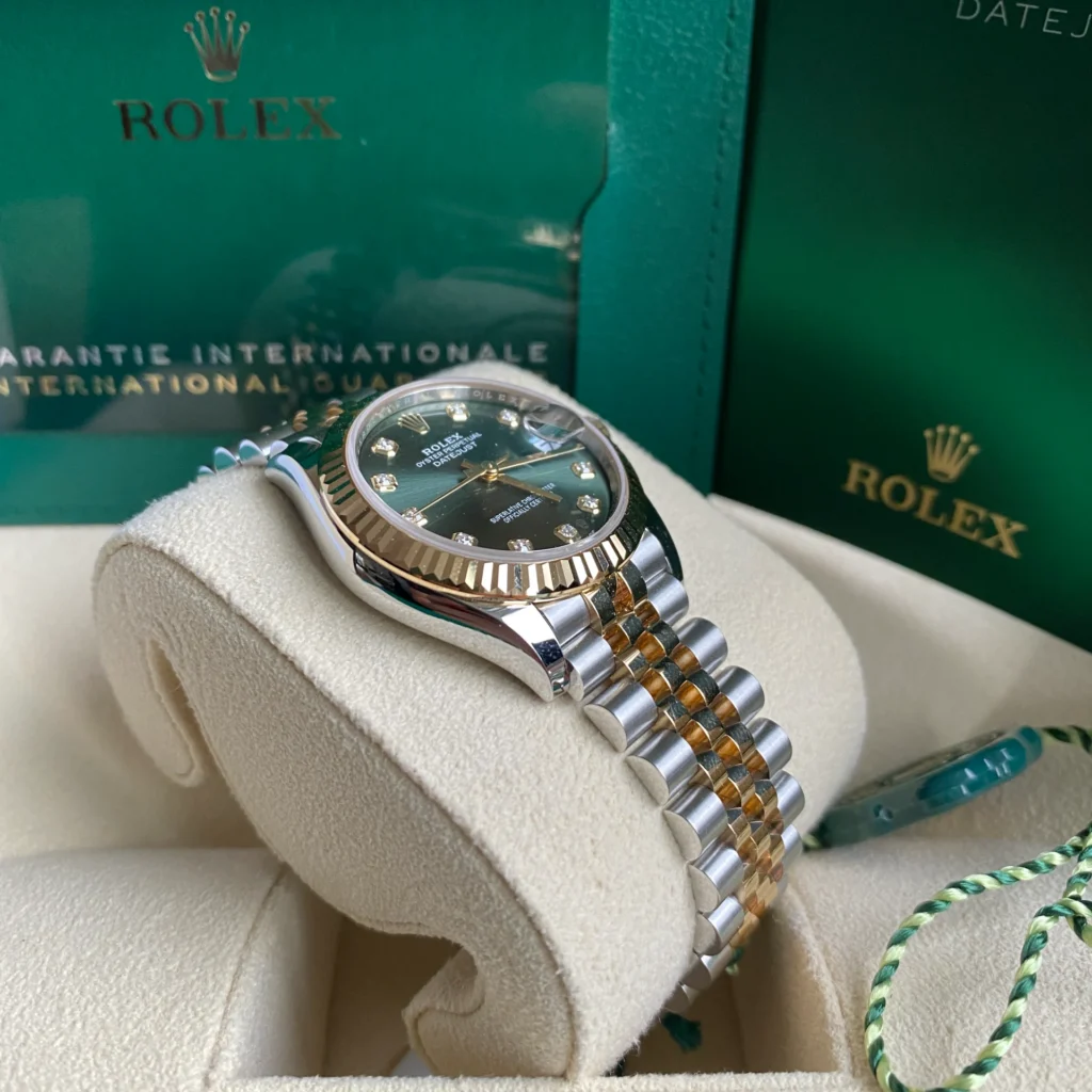 RLX Datejust m278273-0029/0030 31mm Olive Green Dial Stainless Steel and Yellow Gold Oyster Watch