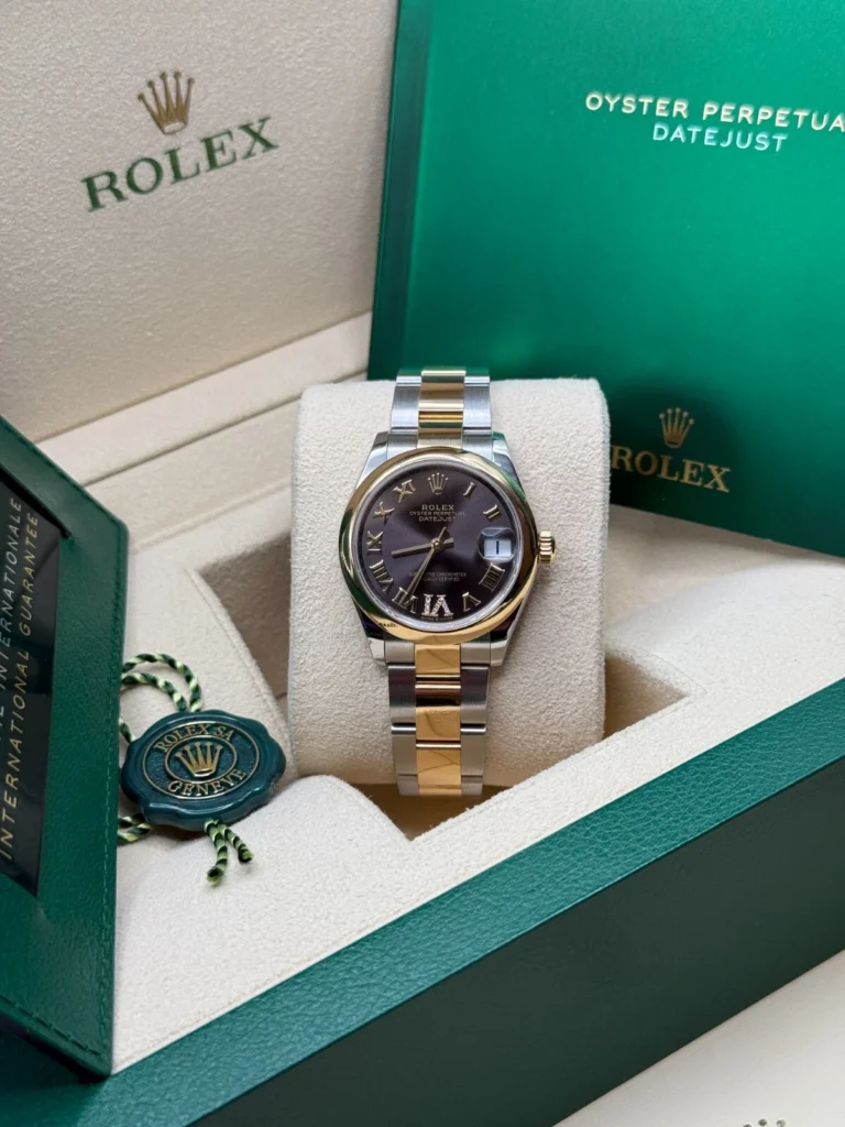 RLX Datejust m278243-0013/0014 31mm Dark Grey Dial Yellow Rolesor Oyster Watch