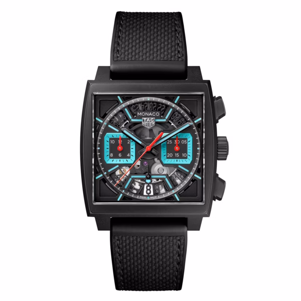 【7A Quality】TAG Heuer Monaco Chronograph 39mm Mens Watch Titanium Turqouise CBL2184.FT6236