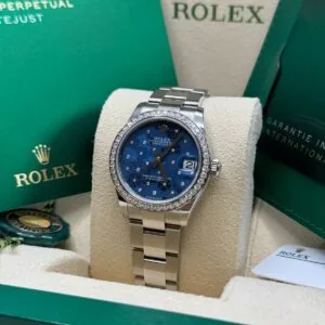 RLX Datejust m278384RBR-0039/0040 Azzurro Blue 31mm Dial Oyster Watch