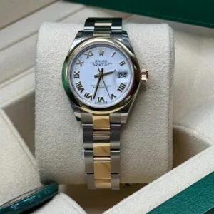 RLX Lady-Datejust 31mm 279163 White Roman Dial Oyster Bracelet