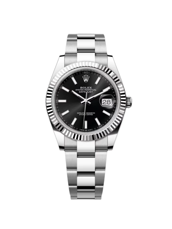 RLX Datejust Black Index Jubilee 41mm Stainless Steel - 126334