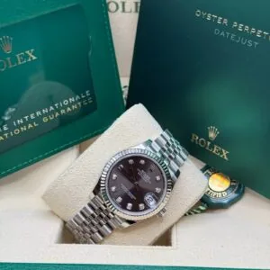 RLX Datejust m278274-0007/0008 Dark Grey 31mm Dial Oyster Watch