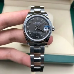 RLX Datejust m278240-0015/0016 31mm Dark Grey Roman Domed Bezel Oyster Oystersteel