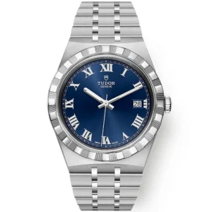 【7A Quality】TUDOR Royal 38mm Blue Roman Dial Automatic Bracelet Watch M28500-0005
