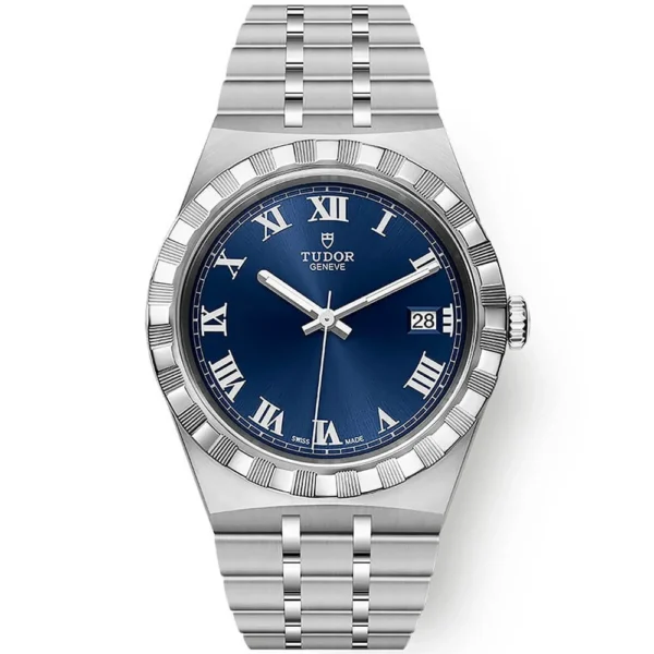 【7A Quality】TUDOR Royal 38mm Blue Roman Dial Automatic Bracelet Watch M28500-0005