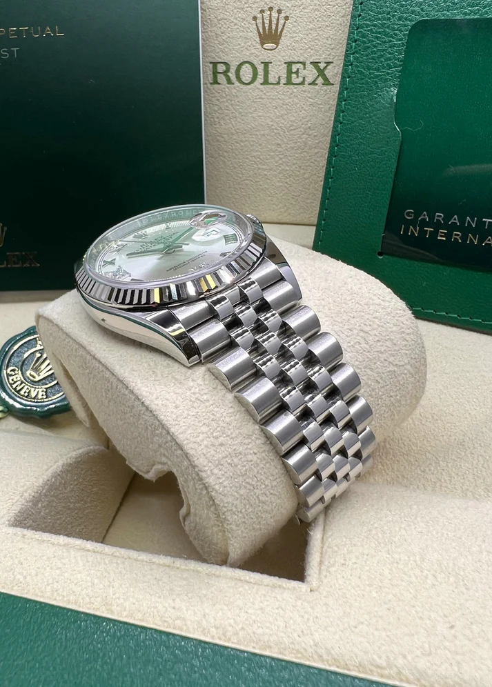 RLX Datejust 36mm 126234 White Roman Dial Oyster Stainless Steel Mens