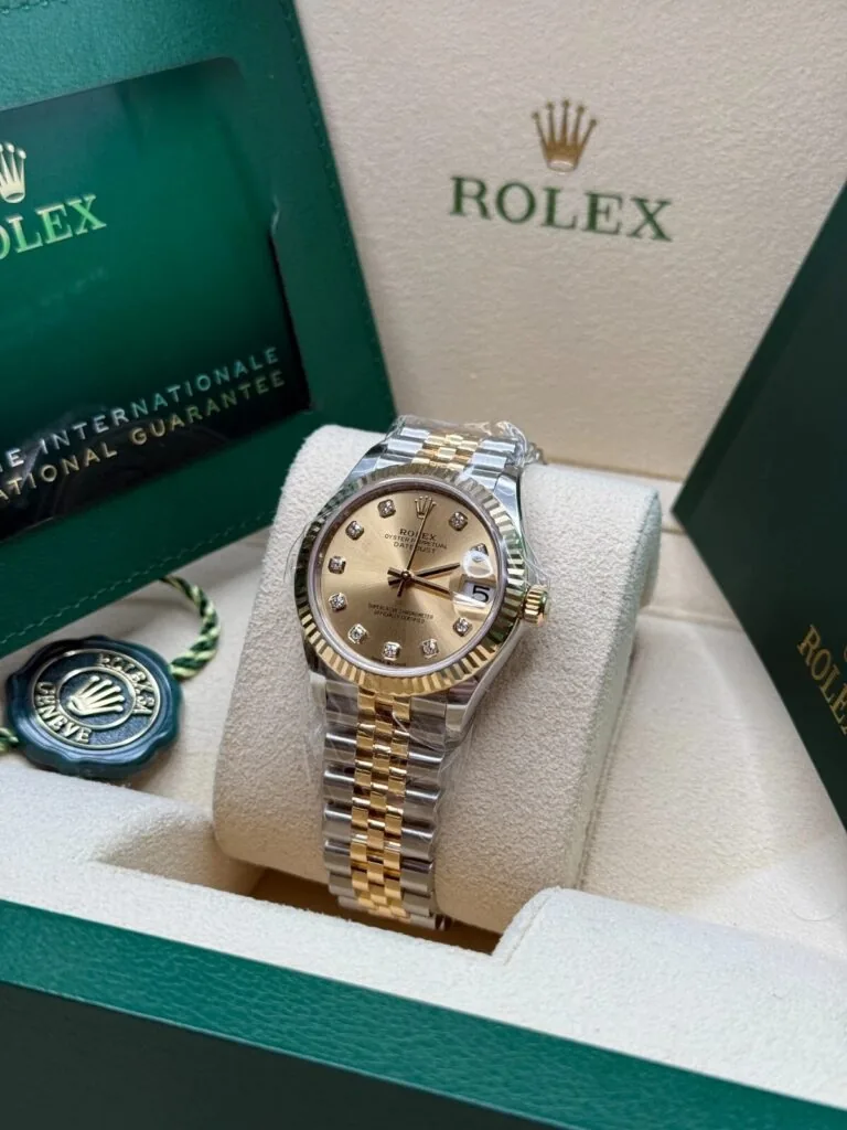 RLX Datejust m278273-0025/0026 31mm Champagne Dial Stainless Steel and Yellow Gold Oyster Watch