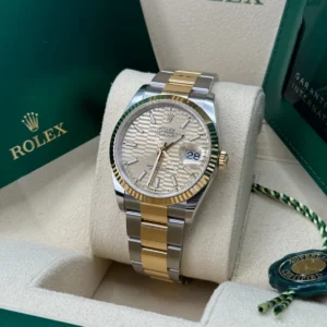 RLX Datejust 36mm 126233 Golden Fluted Motif 36mm Dial Oyster Bracelet
