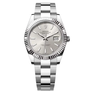 RLX Datejust 41mm 126334 Silver Index Jubilee Stainless Steel Mens Watch