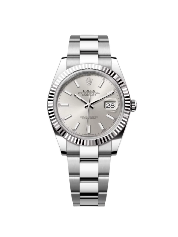 RLX Datejust 41mm 126334 Silver Index Jubilee Stainless Steel Mens Watch