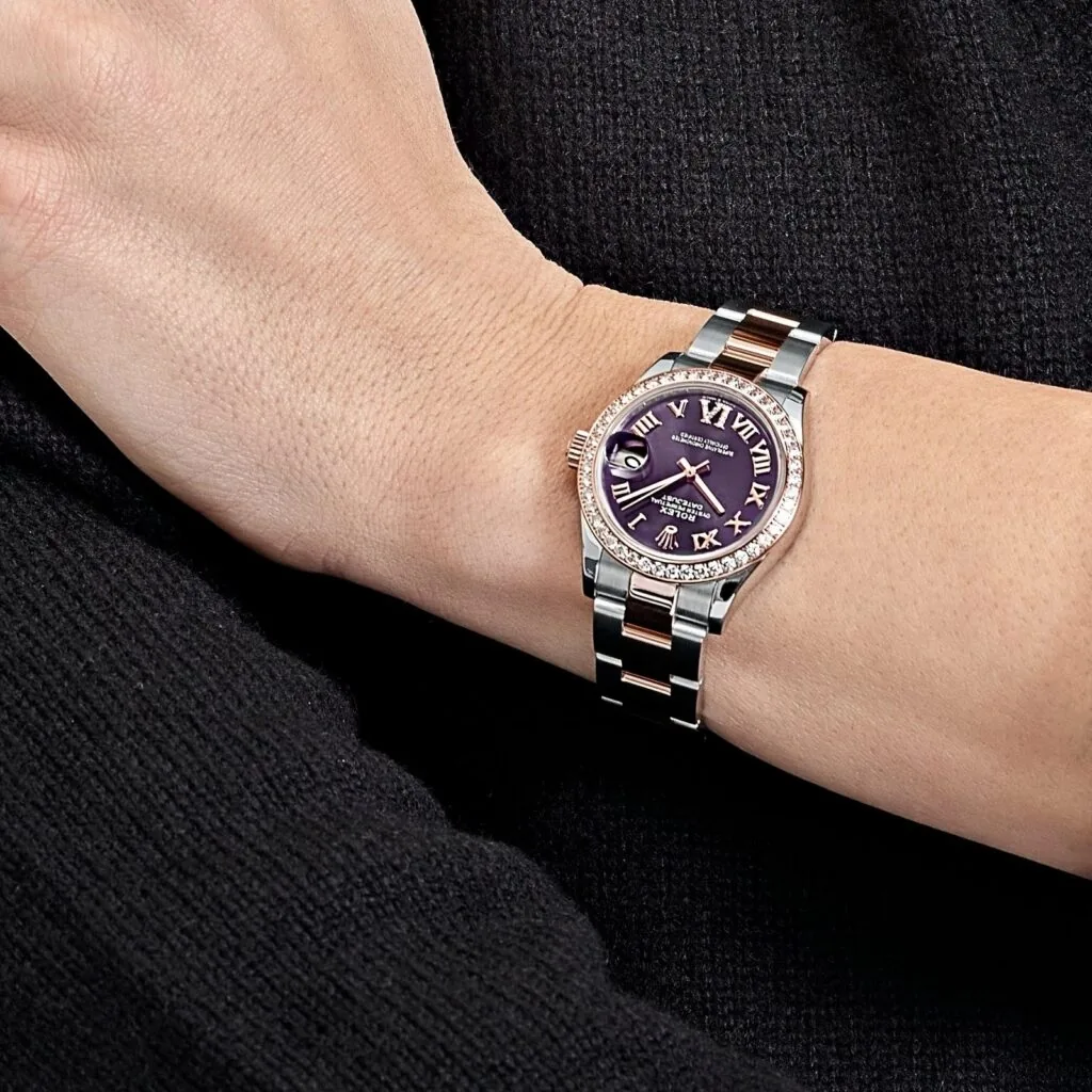 RLX Datejust m278381-0015/0016 Aubergine Roman Dial 31mm Oyster Bracelet