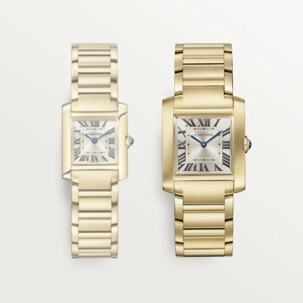 Cartier Tank Francaise Watch Medium Model Yellow Gold WGTA0113 - United Luxury
