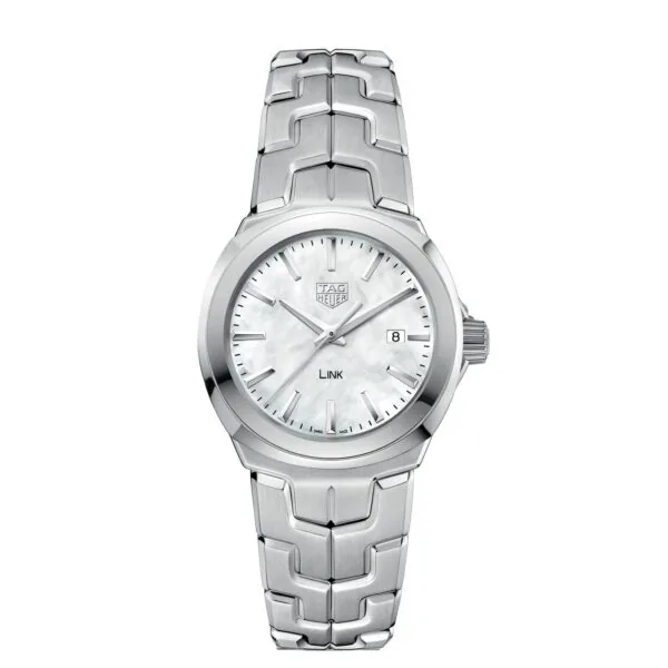 【7A Quality】TAG Heuer Link Date Quartz Date Mother Of Pearl 32mm Ladies Watch WBC1310.BA0600