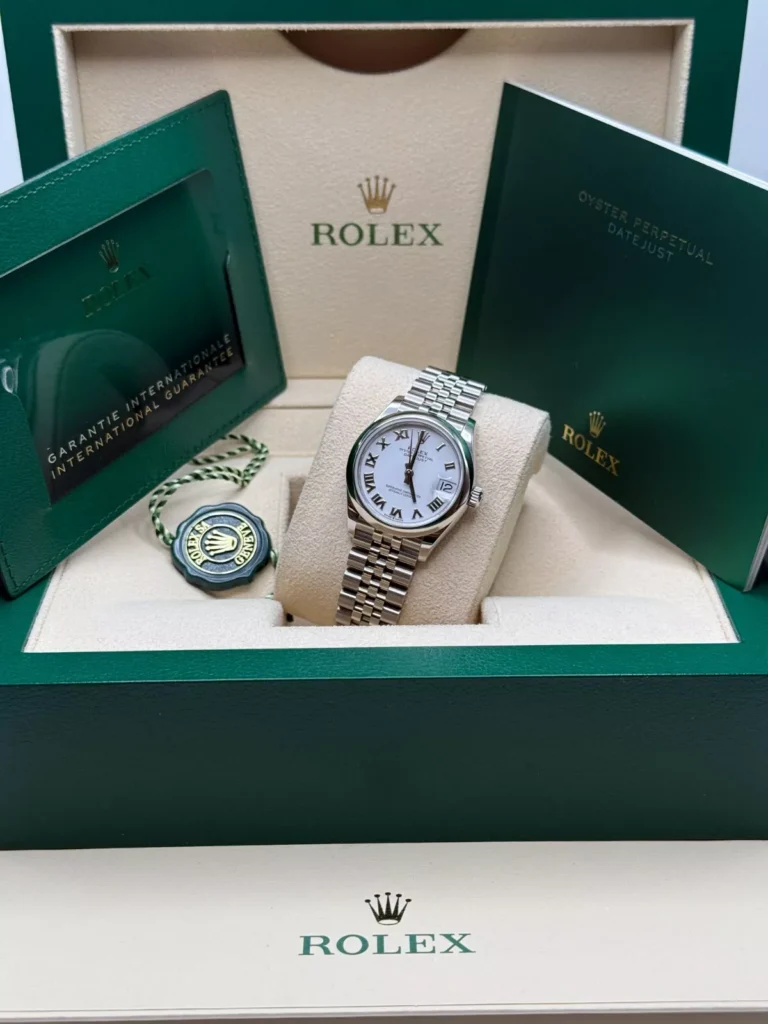 RLX Datejust m278240-0003/0004 31mm White Roman Domed Bezel Oyster Oystersteel