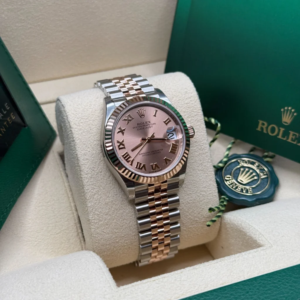 RLX Datejust m278271-0005/0006 Rose 31mm Dial Oyster Bracelet Watch