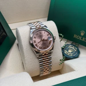 RLX Datejust m278271-0005/0006 Rose 31mm Dial Oyster Bracelet Watch