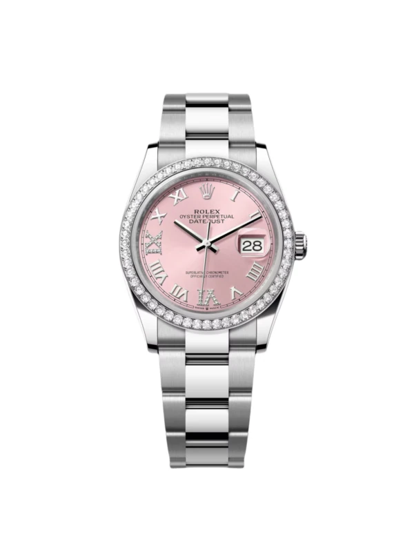 RLX Datejust 36mm 126284 Pink Dial Jubilee Bracelet