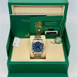 RLX Sky-Dweller 42mm 336934-0005/0006 Stainless Steel Blue Dial Jubilee