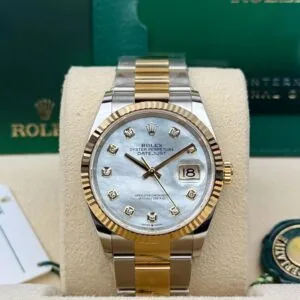 RLX Datejust 36mm 126233 MOP Diamond Dial Jubilee Two-Tone Bracelet Watch