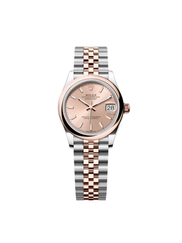 RLX Datejust m278241-0009/0010 Rose 31mm Dial Oyster Bracelet Watch
