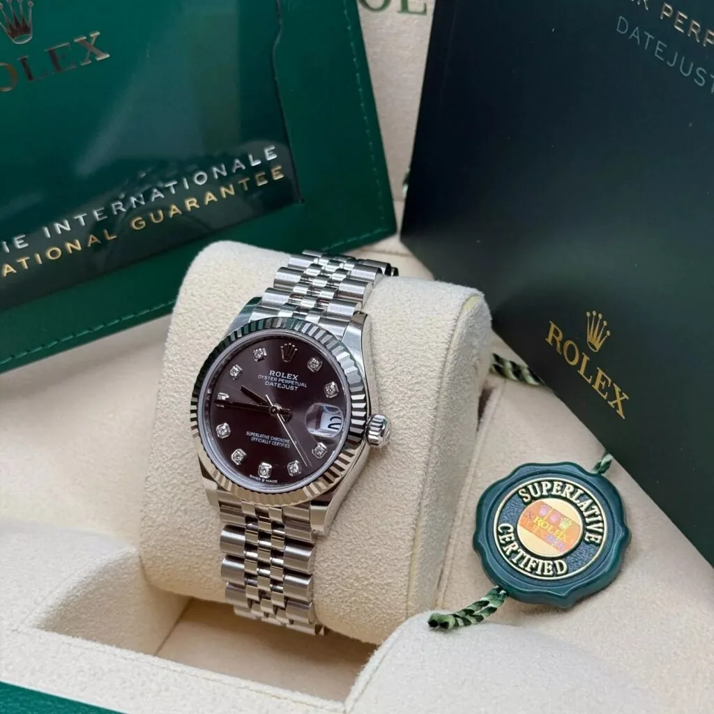 RLX Datejust m278274-0007/0008 Dark Grey 31mm Dial Oyster Watch