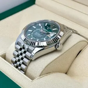 RLX Sky-Dweller 42mm 336934-0001/0002 Stainless Steel Green Dial Oyster