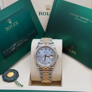 RLX Datejust 36mm 126283 White Mother-of-Pearl Dial Jubilee Bracelet Watch