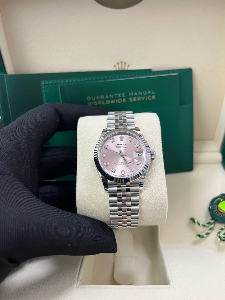 RLX Datejust m278274-0031/0032 Pink 31mm Dial Oyster Watch