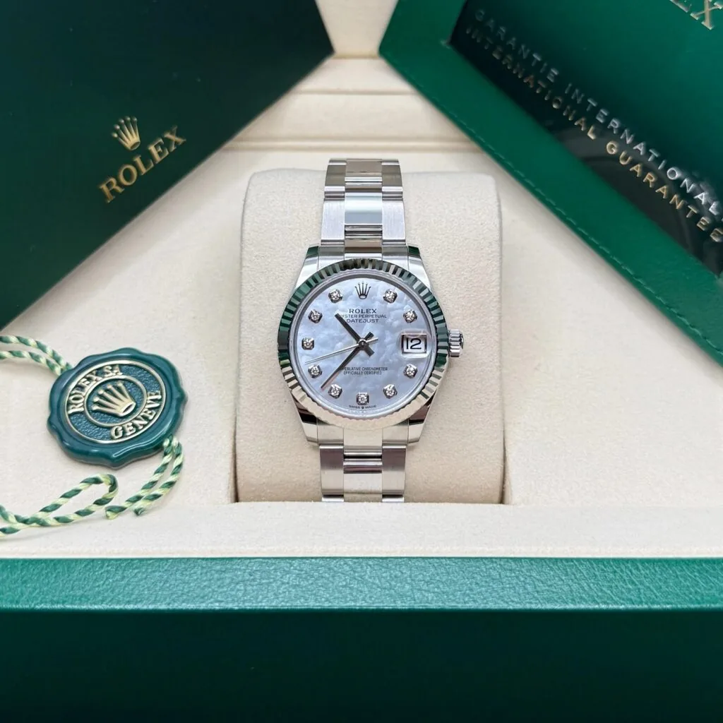 RLX Datejust m278384RBR-0007/0008 Mother-of-Pearl 31mm Dial Oyster Watch