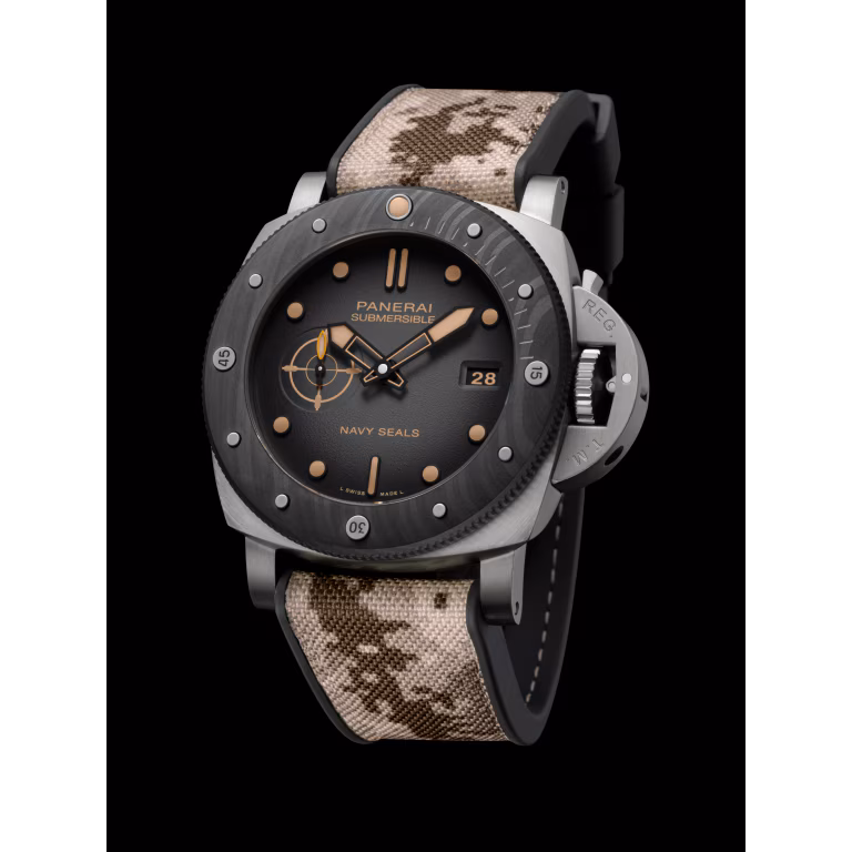 【7A Quality】Panerai Submersible Navy SEALs Titanio 47mm PAM01669