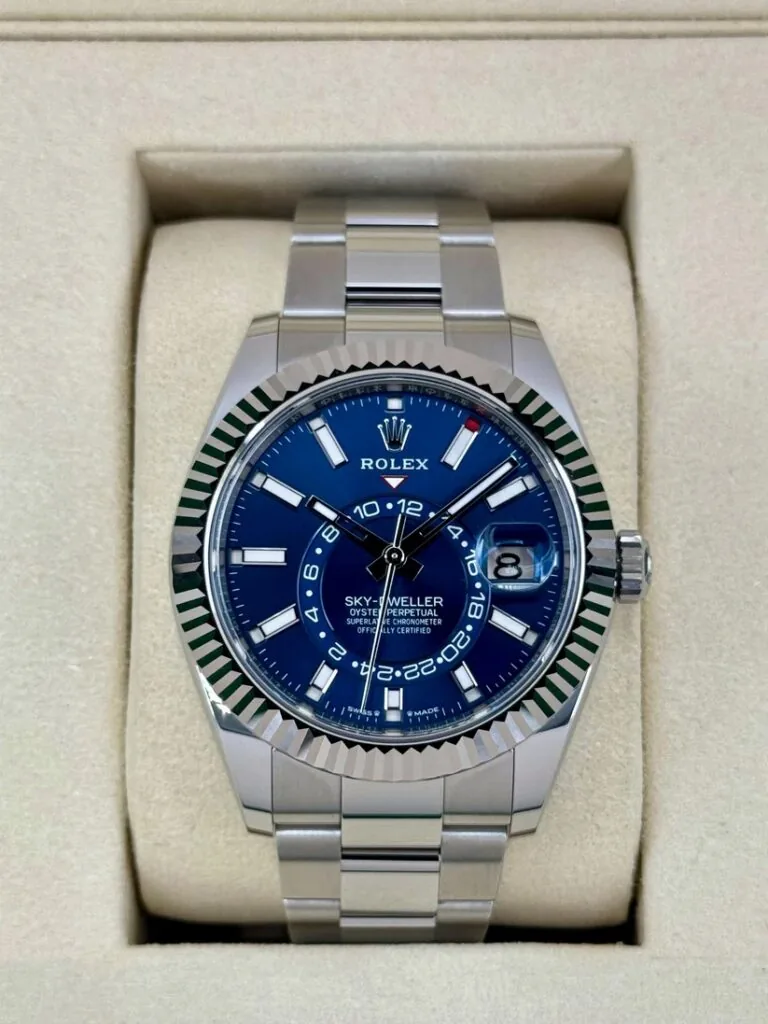 RLX Sky-Dweller 42mm 336934-0005/0006 Stainless Steel Blue Dial Jubilee