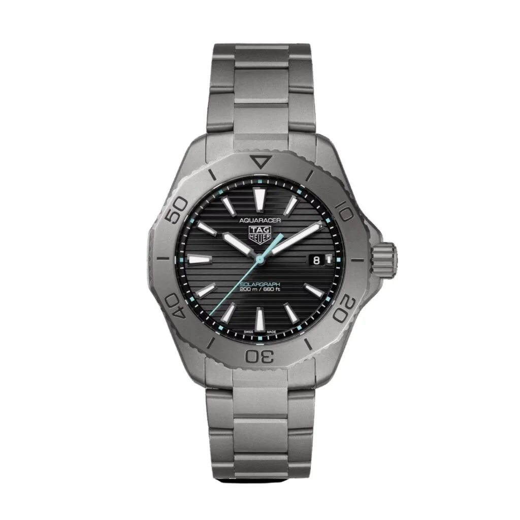 【7A Quality】TAG Heuer Aquaracer Professional 200 Solargraph 40mm Mens Watch Titanium WBP1180.BF0000