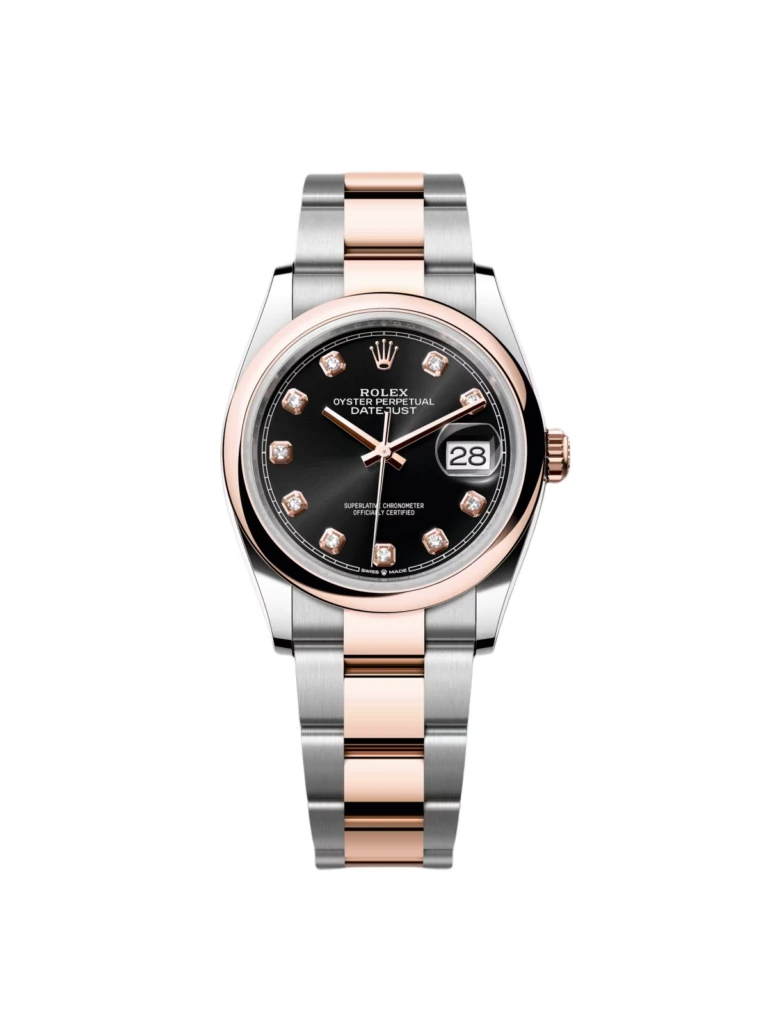 RLX Datejust 36mm 126201 Bright Black Dial Jubilee Bracelet Watch