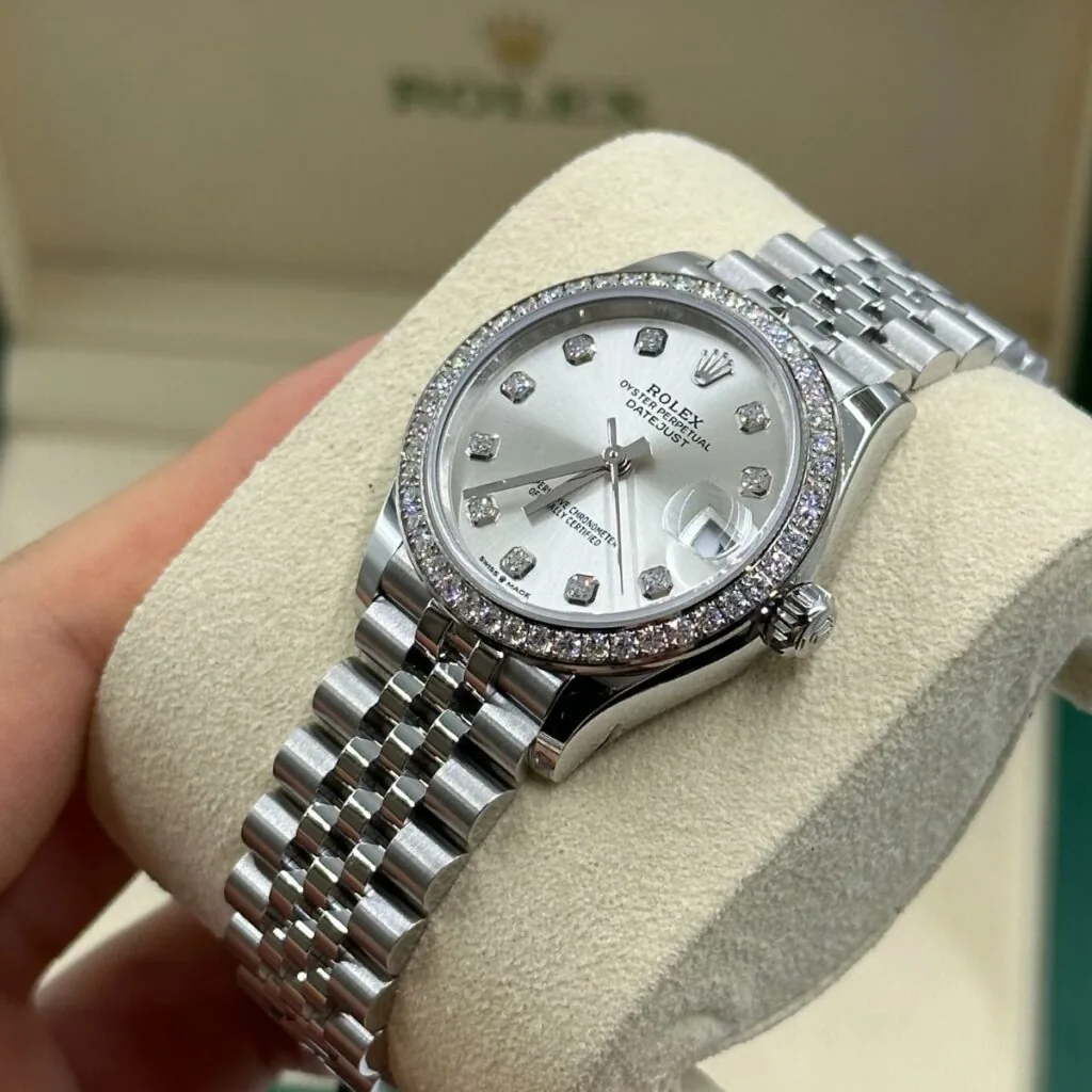 RLX Datejust m278384RBR-0033/0034 Silver 31mm Dial Oyster Watch