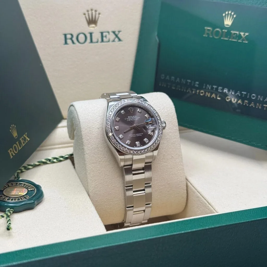 RLX Lady-Datejust 31mm 279384RBR Dark Gray set with Diamonds