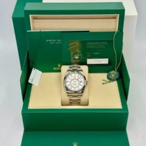 RLX Sky-Dweller 42mm 336934-0003/0004 Stainless Steel White Dial Oyster