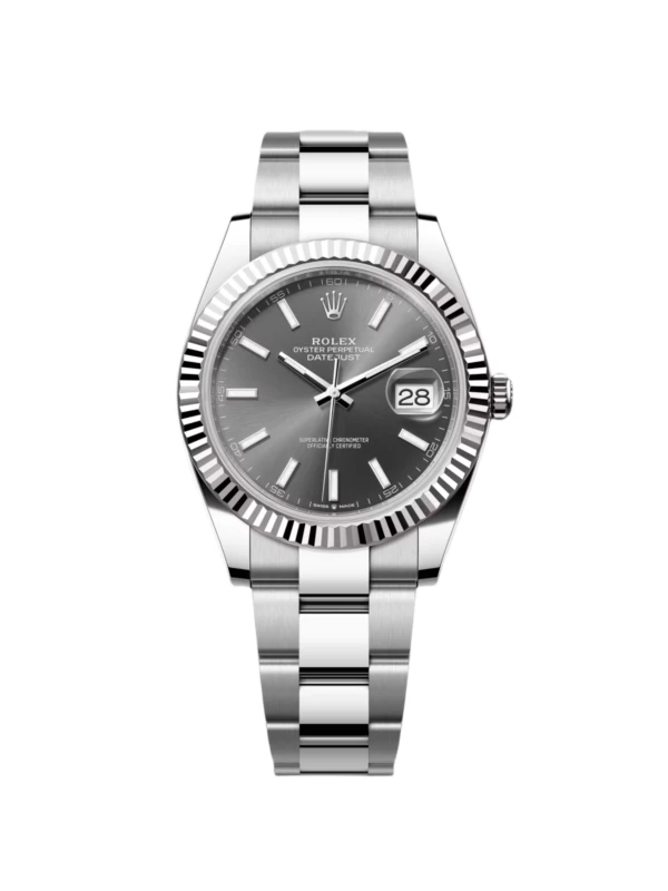 RLX Datejust 41mm 126334 Dark Rhodium Index Jubilee Stainless Steel