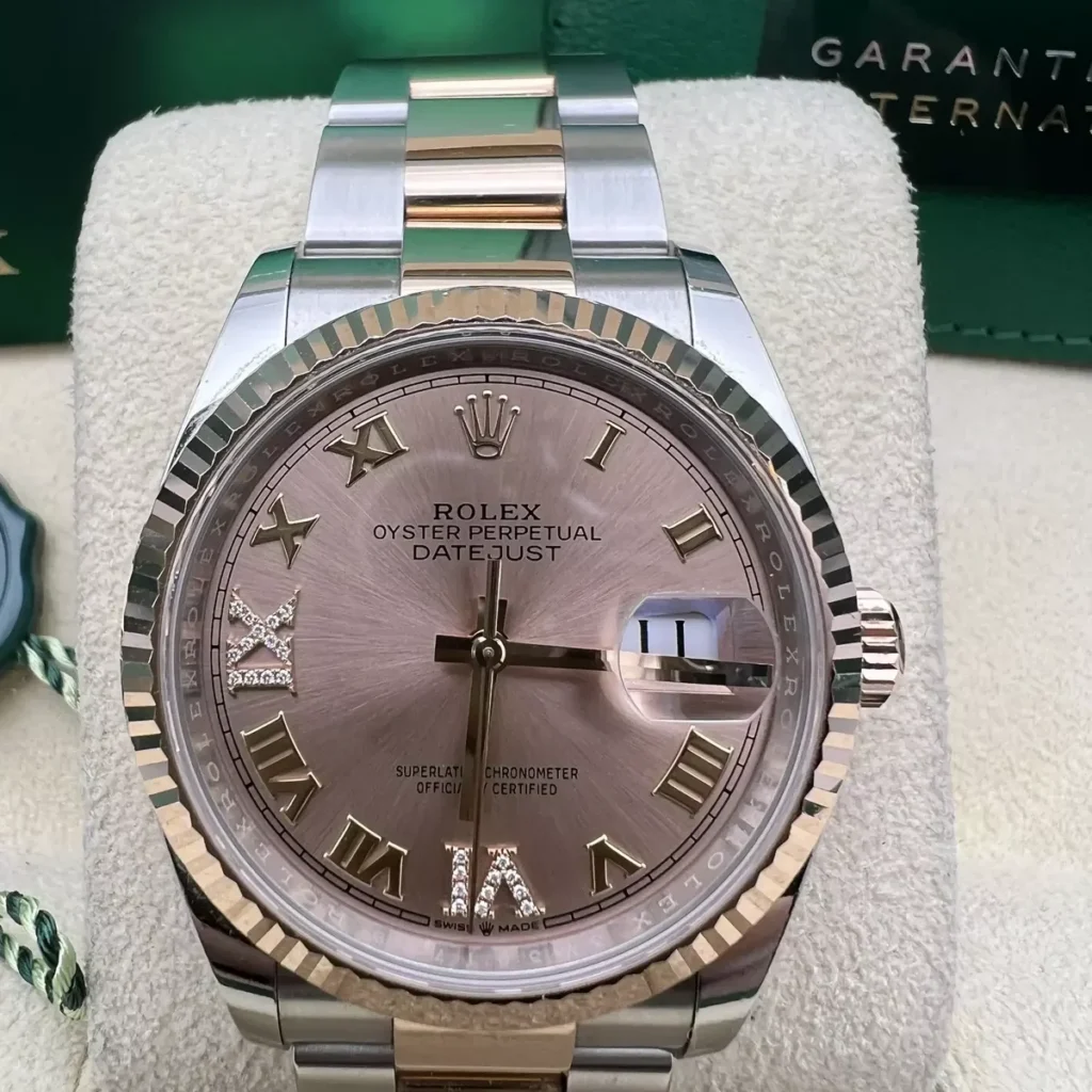 RLX Datejust 36mm 126231 Rose Dial Oyster Bracelet