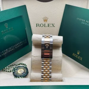 RLX Datejust 41mm 126333 Black Diamond Jubilee Steel and Yellow Gold Men’s Watch