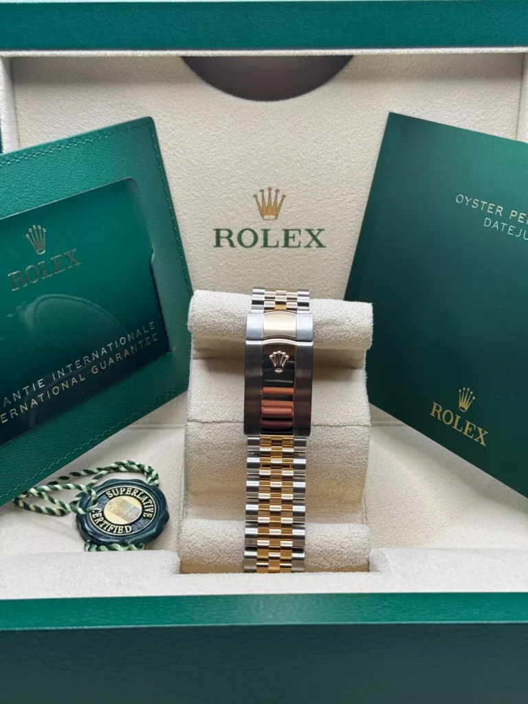 RLX Datejust 41mm 126333 Black Diamond Jubilee Steel and Yellow Gold Men’s Watch