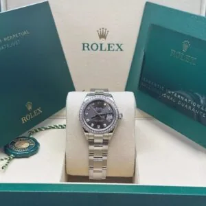 RLX Lady-Datejust 31mm 279384RBR Dark Gray set with Diamonds