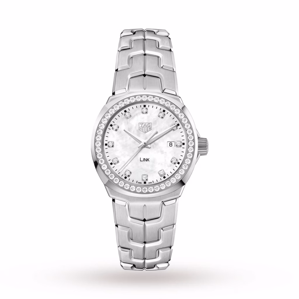 【7A Quality】TAG Heuer Link Date Diamond Bezel Ladies Watch 32mm WBC1316.BA0600