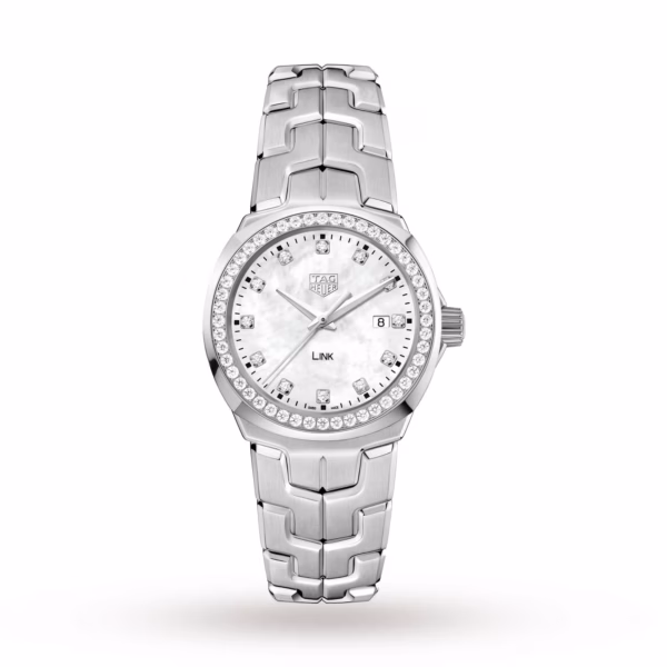 【7A Quality】TAG Heuer Link Date Diamond Bezel Ladies Watch 32mm WBC1316.BA0600
