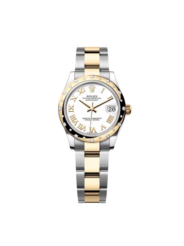 RLX Datejust m278343-0001/0002 White Dial Yellow Rolesor Oyster Watch