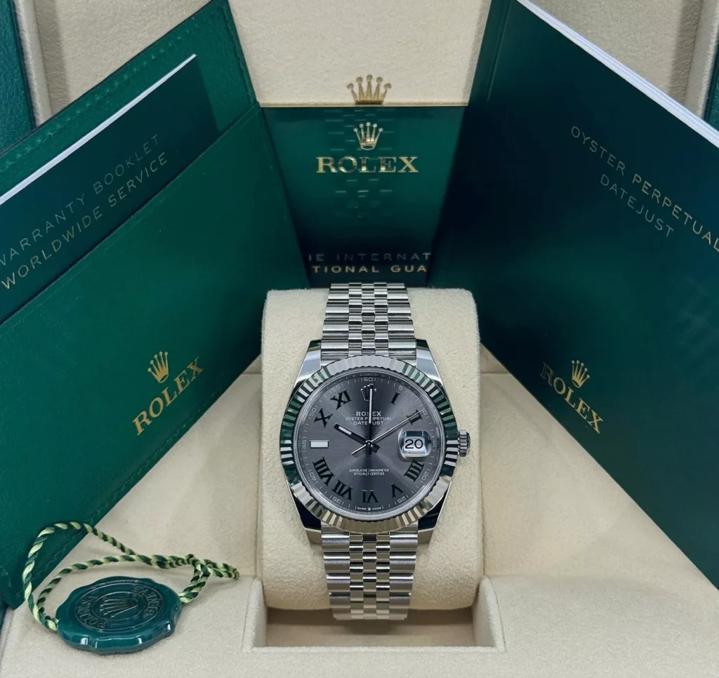 RLX Datejust 36mm 126234 Datejust Slate Roman Dial Jubilee Watch